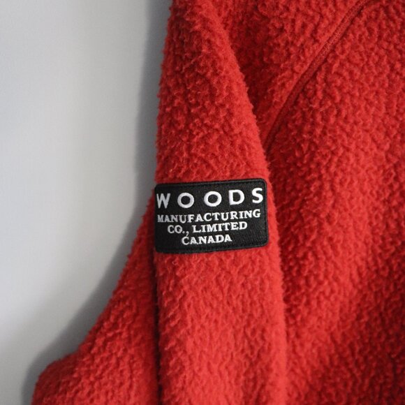 Woods‎ Unisex Orange Sz M Sherpa Pullover Shacket Outdoor Winter Jacket - Picture 9 of 14